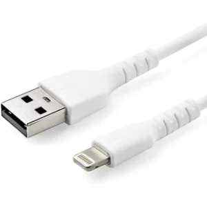 Cable StarTech.com USB-A a Lightning 2m MFi Reforzado Blanco RUSBLTMM2M