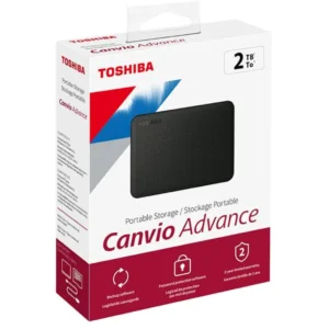 Disco Duro Externo Toshiba Canvio Advance 2TB USB 3.2 Negro HDTCA20XK3AA