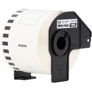 Cinta Brother DK-2205 - Papel - negro sobre blanco - Rollo (6,2 cm x 30,4 m) continua - para Brother QL-1050, 1060, 1100, 1110, 500, 550, 570, 580
