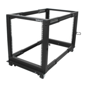Gabinete Rack StarTech.com Rack 12U Celular de Marco Abierto de 4 Columnas para Servidores - Rack de 4POSTRACK12U