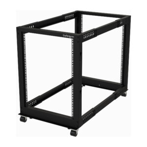 Gabinete Rack StarTech.com Rack 15U Celular de Marco Abierto de 4 Columnas para Servidores - Rack de 4POSTRACK15U