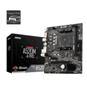 Placa Madre MSI A520M-A PRO AM4 DDR4 Micro-ATX
